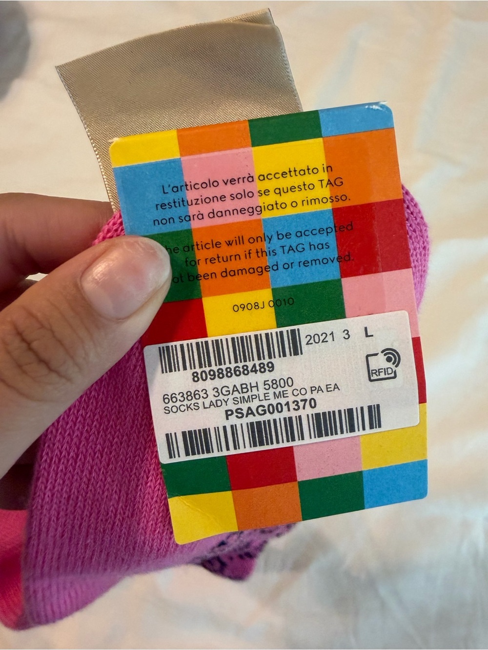 Gucci Hot Pink GG Logo Ankle Socks size large - Picture 4 of 5
